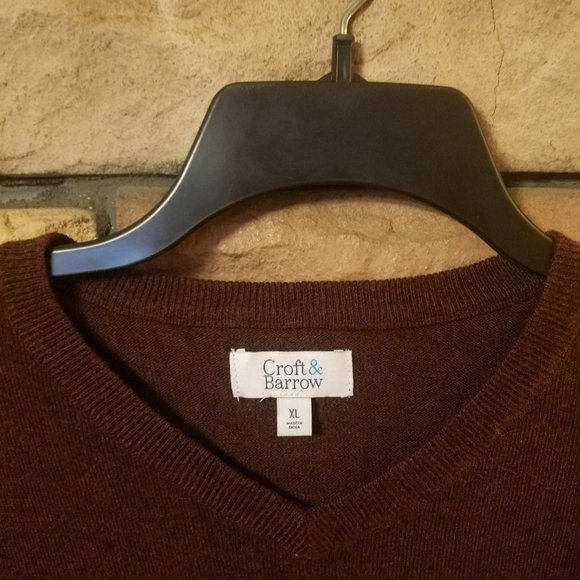 Croft & Barrow Sweater XL V neck Easy Care NEW Fashion A4 - Picture 2 of 4